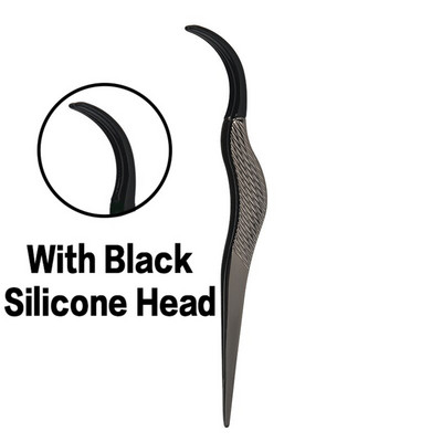 Pretty skropstu aplikatora rīks DIY skropstu pincetes Izliektas skropstu pincetes vienkāršai skropstu uzklāšanai un noņemšanai Rose Gold