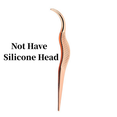 Pretty skropstu aplikatora rīks DIY skropstu pincetes Izliektas skropstu pincetes vienkāršai skropstu uzklāšanai un noņemšanai Rose Gold