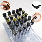 1kom višekratne cijevi četkica za trepavice Četkica za obrve Štapići za trepavice Zamjenjiva bušilica otporna na prašinu Ružičasto dno