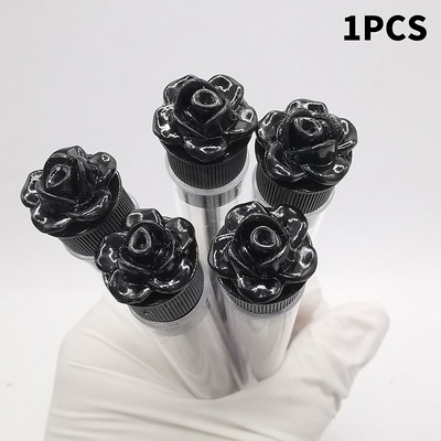 1kom višekratne cijevi četkica za trepavice Četkica za obrve Štapići za trepavice Zamjenjiva bušilica otporna na prašinu Ružičasto dno