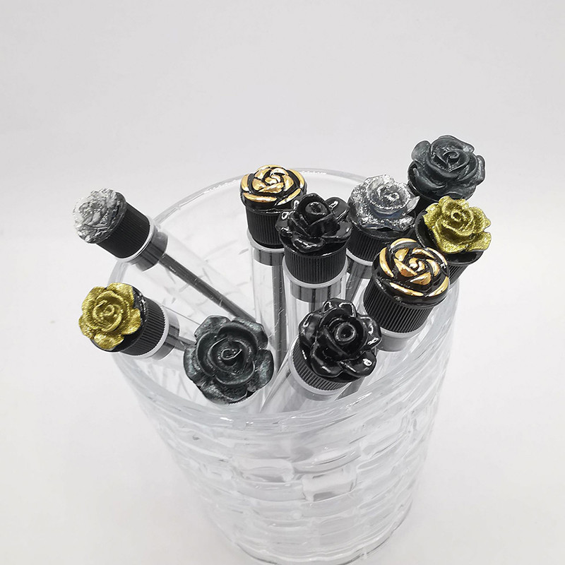 1kom višekratne cijevi četkica za trepavice Četkica za obrve Štapići za trepavice Zamjenjiva bušilica otporna na prašinu Ružičasto dno