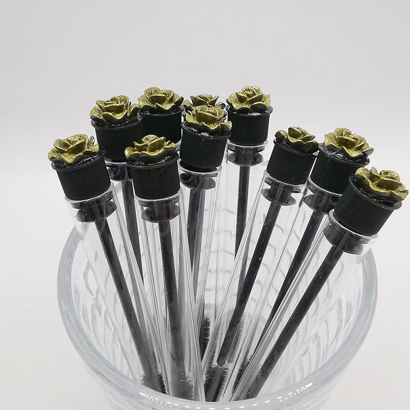 1kom višekratne cijevi četkica za trepavice Četkica za obrve Štapići za trepavice Zamjenjiva bušilica otporna na prašinu Ružičasto dno