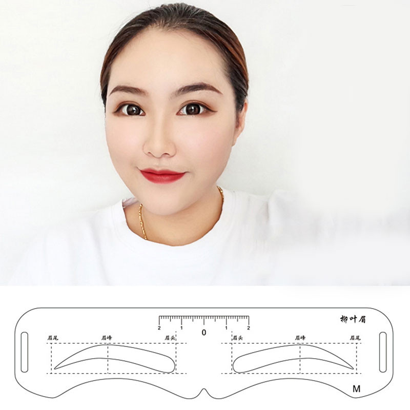 6TK komplekt DIY šabloonid kujundav kulmude kujundaja kosmeetika tööriist kulmude määraja Kulmude templikaart pehme joonlaud korduvkasutatavad meigitooted