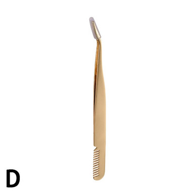 Skropstu pincetes nerūsējošā tērauda skropstu pieaudzēšanas pincete ar ķemmi mākslīgo skropstu uzklāšanas rīks meitenēm iesācēju grims