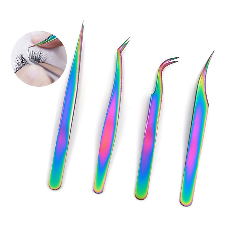 1gab. Nagu mākslas strass, pincete, pieaudzēšana, skropstas, pieaudzēšana, izliekta, taisna grima pincete, manikīra instrumenti