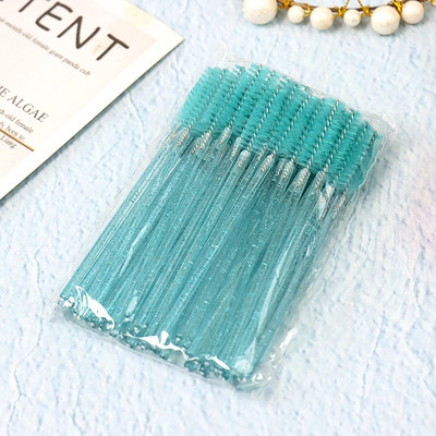 50 skropstu birstīšu komplekti skropstu ķemmēšanai ar dažādām funkcijām un krāsām