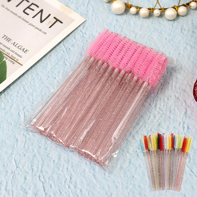 50 skropstu birstīšu komplekti skropstu ķemmēšanai ar dažādām funkcijām un krāsām