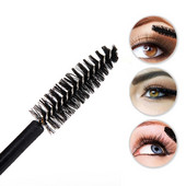 1 db Tube szempilla kefe kulcstartóval szempillaspirál pálca szempillahosszabbításhoz Clear Micro Comb Container sminkeszköz