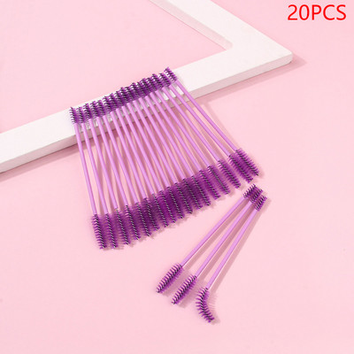 Divu galviņu skropstu birstes grima birstītes vienreizējās lietošanas skropstu tušu nūjiņas Aplikators Spoileri Skropstas Kosmētiskās birstītes grima rīki