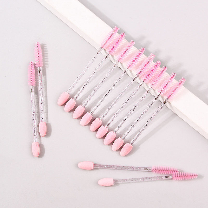 Divu galviņu skropstu birstes grima birstītes vienreizējās lietošanas skropstu tušu nūjiņas Aplikators Spoileri Skropstas Kosmētiskās birstītes grima rīki