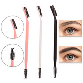 Divgalvu uzacu skropstu veidotājs Eye Brow Brush Uzacu birste Skropstu ķemme uzacu kopšanai Atkārtoti lietojams grima rīks