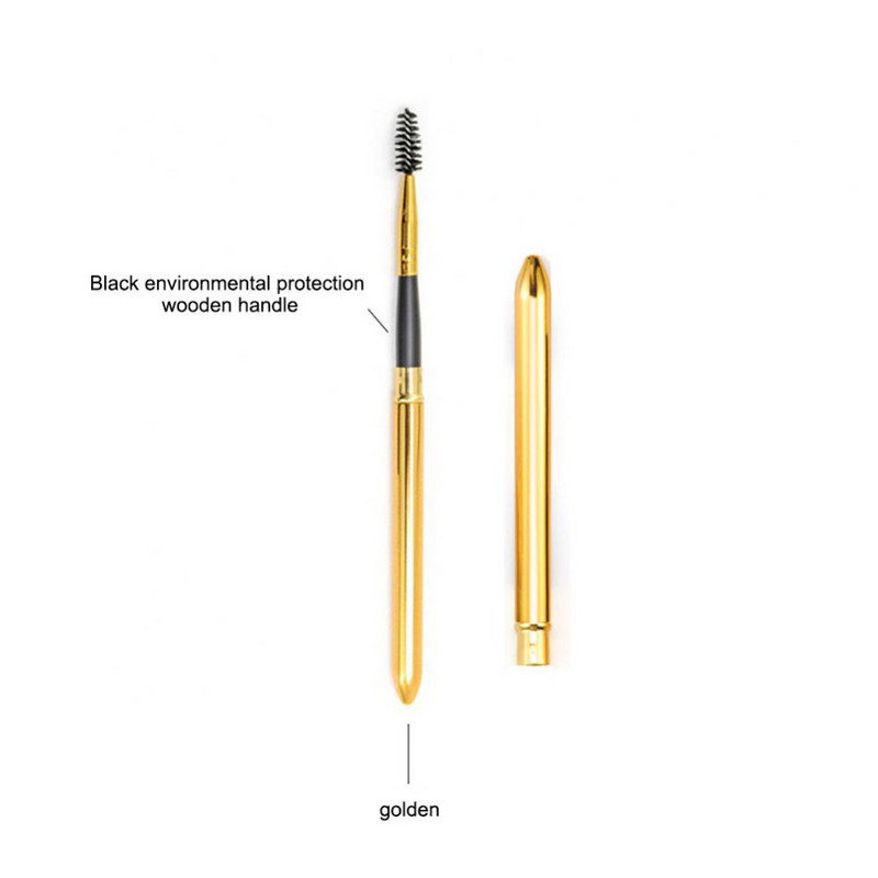 Ilgas stulpelis, gerai įsišaknijęs vandeniui atsparus šepetėlio korpusas, naudojamas blakstienų priežiūrai, 1 pakuotės spiralinis blakstienų rietėjimo įrankis, kurį lengva nešioti