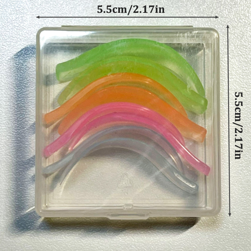 4 poros želė spalvos blakstienų ilginimo įklotas spalvingas daugkartinis dirbtinių akių blakstienų rietiklis pleistrai „Lash Lift Shield Pad“ grožio salonas