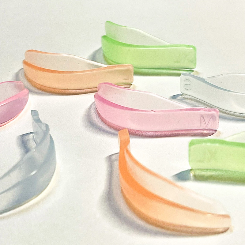 4 poros želė spalvos blakstienų ilginimo įklotas spalvingas daugkartinis dirbtinių akių blakstienų rietiklis pleistrai „Lash Lift Shield Pad“ grožio salonas