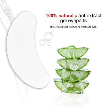 50 Pairs Hydrogel Eye Patches Grafting Eyelashes Under Eye Patches for Eyelash Extension Paper Application Makeup Supplies