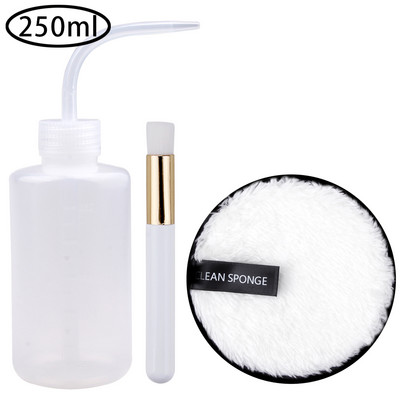 Κιτ καθαρισμού αφαίρεσης βλεφαρίδων Eye Lash Clean βούρτσα πλυσίματος μπουκαλιού για τα φρύδια Εργαλεία δίσκου μακιγιάζ προσώπου επαναχρησιμοποιήσιμη από μικροΐνες
