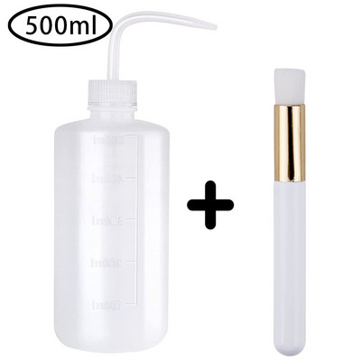 Κιτ καθαρισμού αφαίρεσης βλεφαρίδων Eye Lash Clean βούρτσα πλυσίματος μπουκαλιού για τα φρύδια Εργαλεία δίσκου μακιγιάζ προσώπου επαναχρησιμοποιήσιμη από μικροΐνες