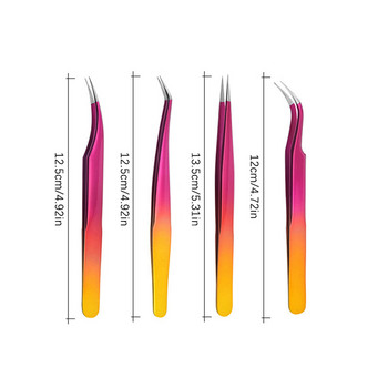 Eyelash Tweezer Ice Flower Αντιστατικό από ανοξείδωτο χάλυβα Superhard Tweezers Grafting Lash Extension Supplies Εργαλεία μακιγιάζ φρυδιών