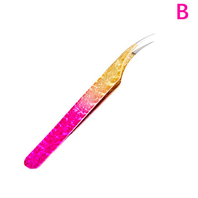 Ripsmepintsetid jäälill Antistaatilised roostevabast terasest ülikõvad pintsetid pookimine ripsmepikendustarvikud Kulmude meigivahendid