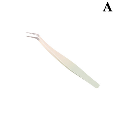 Ripsmepintsetid jäälill Antistaatilised roostevabast terasest ülikõvad pintsetid pookimine ripsmepikendustarvikud Kulmude meigivahendid