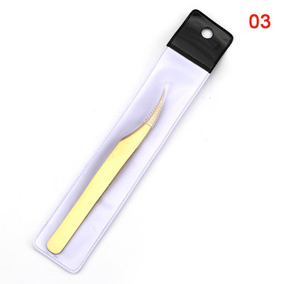 Ripsmepintsetid jäälill Antistaatilised roostevabast terasest ülikõvad pintsetid pookimine ripsmepikendustarvikud Kulmude meigivahendid