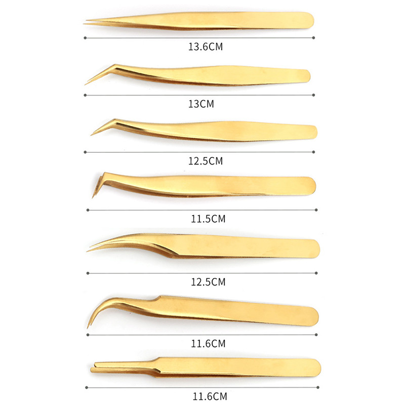 Ripsmepintsetid jäälill Antistaatilised roostevabast terasest ülikõvad pintsetid pookimine ripsmepikendustarvikud Kulmude meigivahendid