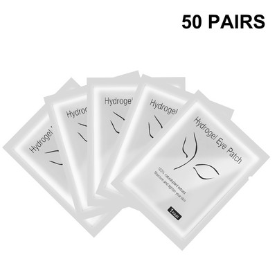 50 pāri skropstu pieaudzēšanas plāksteris, hidrogēla plāksteri, grima skropstu pieaudzēšana zem acīm.