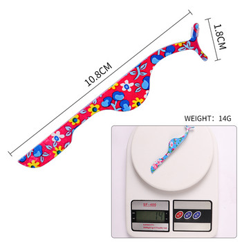 Έγχρωμο φθορίζον τσιμπιδάκι από ανθρακούχο χάλυβα με False Eyelash Assistant Πολυλειτουργικό ψαλιδάκι για βλεφαρίδες Λεπτό μικρό τσιμπιδάκι Νέο