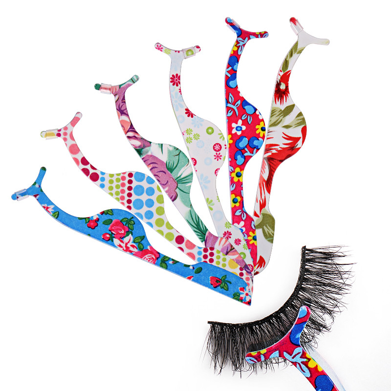 Spalvotas fluorescencinis pincetas Anglinis plienas su dirbtinių blakstienų asistentu Daugiafunkcis blakstienų rietiklis Subtilus mažas pincetas Naujas