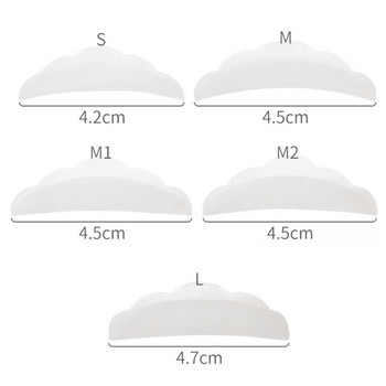 5 Pairs Silicone Eyelash Pad Lash Extension Supplies Μακιγιάζ Αξεσουάρ Eyelash Extension Lash Lifting Pad Silicone Perm