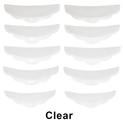 5 Pairs Silicone Eyelash Pad Lash Extension Supplies Μακιγιάζ Αξεσουάρ Eyelash Extension Lash Lifting Pad Silicone Perm