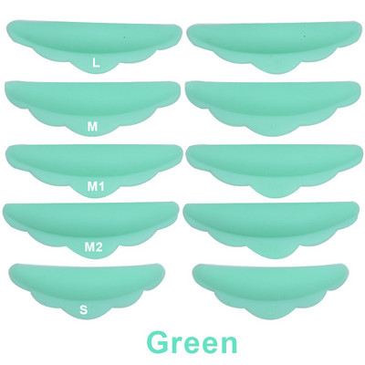 5 Pairs Silicone Eyelash Pad Lash Extension Supplies Μακιγιάζ Αξεσουάρ Eyelash Extension Lash Lifting Pad Silicone Perm