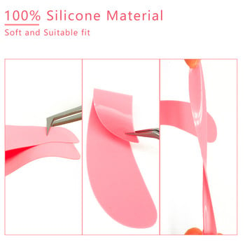 1 Pair Silicone Pad Eyelash Patch Eyelash Extension Patch Lash Extensions Μακιγιάζ κάτω από τα μάτια Επιθέματα Lashlift Eye Pads Σιλικόνη