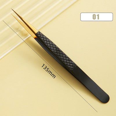 1Gb Skropstu pincetes Antistatiskas Nemagnētiskas Profesionāla Pincet 3D Skropstu pieaudzēšanas Pincete 100% Closure Makeup Tool