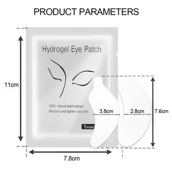 50 Pairs Eyelash Extension Patch Hydrogel Patches Gel Pad Makeup Lash Lift Tools Under Eye Patch Patch for Eyelash Extension