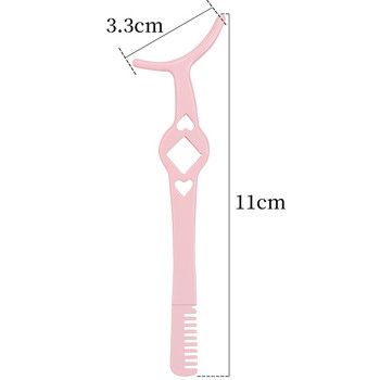 1 бр. Професионална извивачка за мигли с гребен Пинцети Извиване на фалшиви мигли Щипка Козметични очила Дамски инструменти за красота Грим
