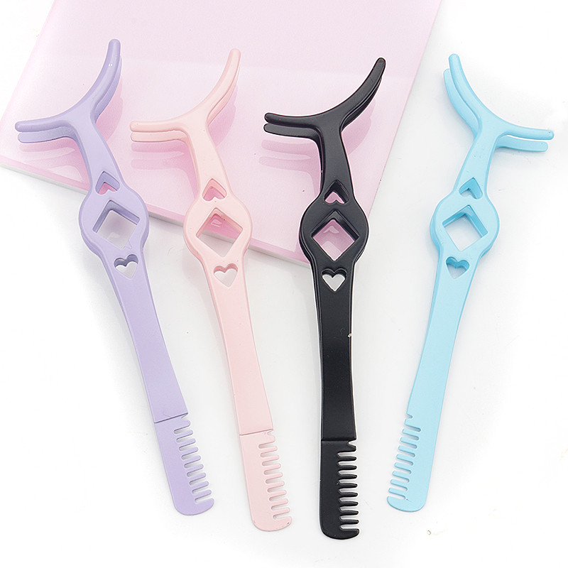 1 vnt. Profesionalus blakstienų rietiklis su šukomis pincetu Riekimo netikrų blakstienų segtukas Kosmetinis akių moterų grožio makiažo įrankis