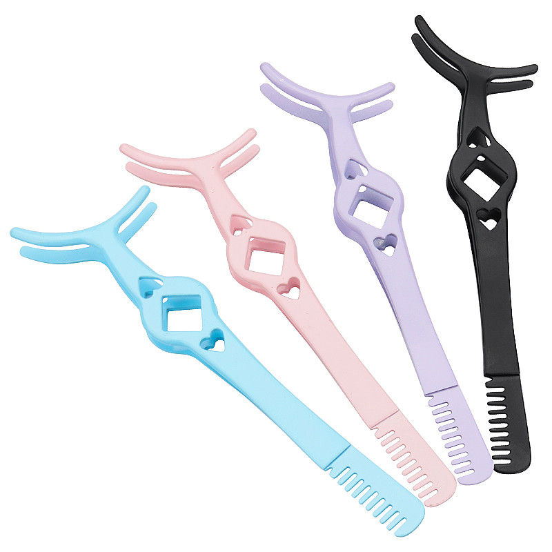 1 vnt. Profesionalus blakstienų rietiklis su šukomis pincetu Riekimo netikrų blakstienų segtukas Kosmetinis akių moterų grožio makiažo įrankis