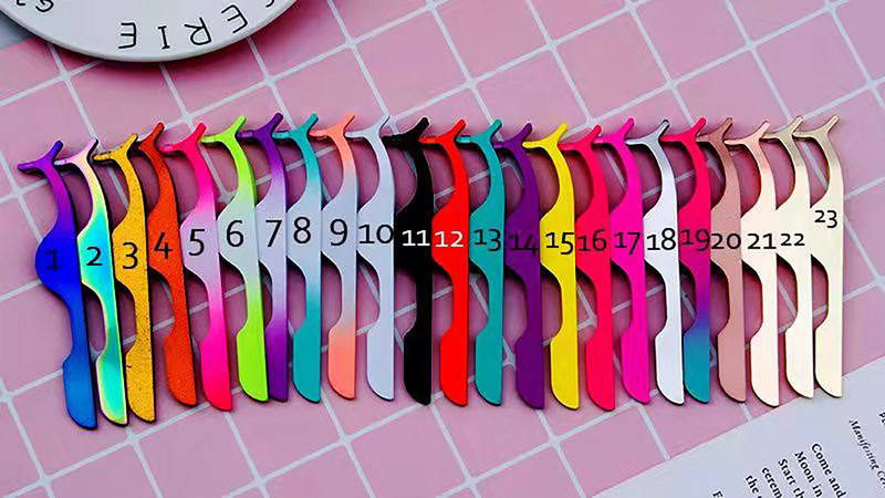 Individualiai pritaikytas dirbtinių blakstienų aplikatorius pincetas, nerūdijančio plieno blakstienų rietiklis blakstienų priauginimo pincetas grožio makiažo įrankiai