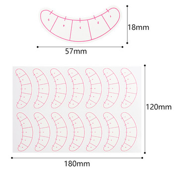 Αυτοκόλλητο ματιών 70 ζεύγη Επέκταση βλεφαρίδων Εμβολιασμένα επιθέματα ματιών βλεφαρίδων Χαρτί μπαλώματα αναδιπλούμενα μπαλώματα πρακτικής για γυναίκες Εργαλεία μακιγιάζ