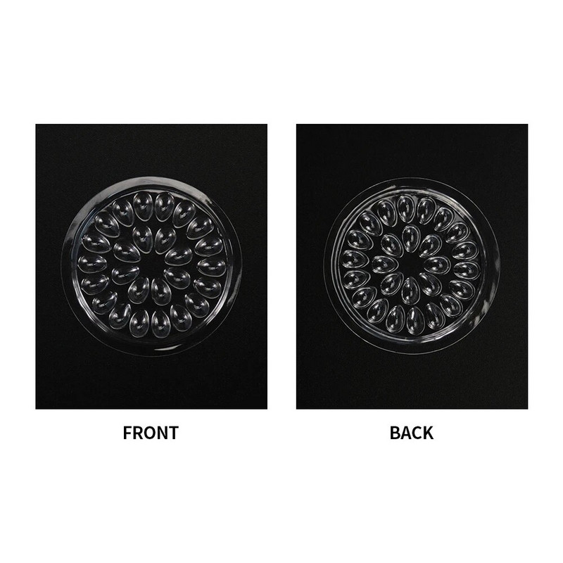 100 vnt klijų tarpiklis blakstienų klijų laikiklis klijų padėklas blakstienų priauginimo klijų pagalvėlės stovi ant blakstienų plastikinio laikiklio makiažo įrankiai