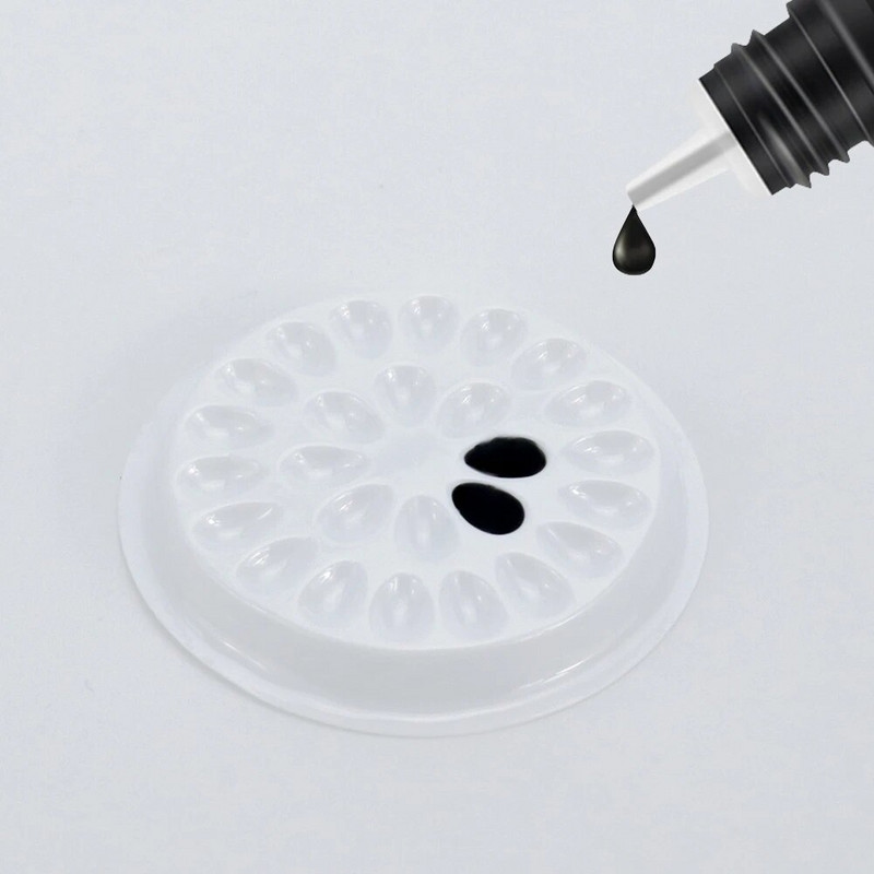 100 vnt klijų tarpiklis blakstienų klijų laikiklis klijų padėklas blakstienų priauginimo klijų pagalvėlės stovi ant blakstienų plastikinio laikiklio makiažo įrankiai