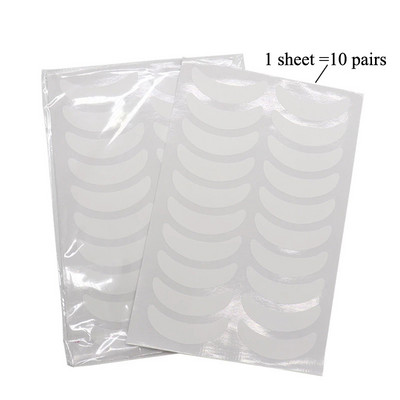 Acu uzlīmes 50 pāri papīra plāksteri zem acīm mākslīgo skropstu pieaudzēšanas plāksteri.