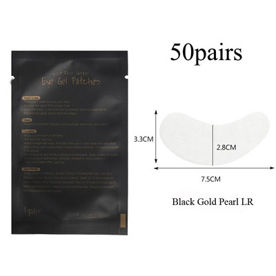 50 pari flastera za naljepnice ispod očiju Jastučić za crne oči Naljepnice za naljepnice bez dlačica Gel flaster za oči za alat za produljenje trepavica