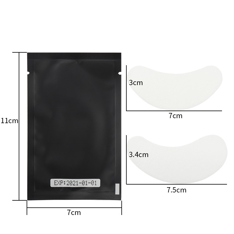 50 pari flastera za naljepnice ispod očiju Jastučić za crne oči Naljepnice za naljepnice bez dlačica Gel flaster za oči za alat za produljenje trepavica