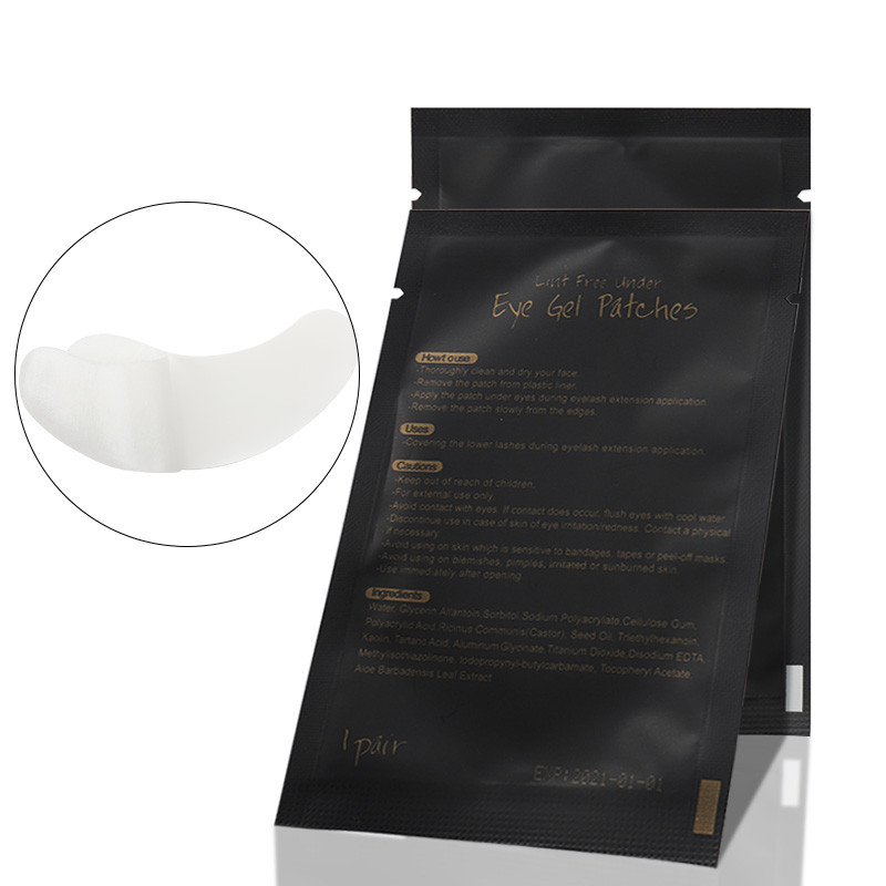50 pari flastera za naljepnice ispod očiju Jastučić za crne oči Naljepnice za naljepnice bez dlačica Gel flaster za oči za alat za produljenje trepavica