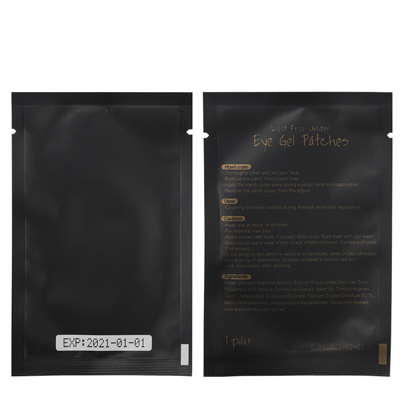 50 pari flastera za naljepnice ispod očiju Jastučić za crne oči Naljepnice za naljepnice bez dlačica Gel flaster za oči za alat za produljenje trepavica