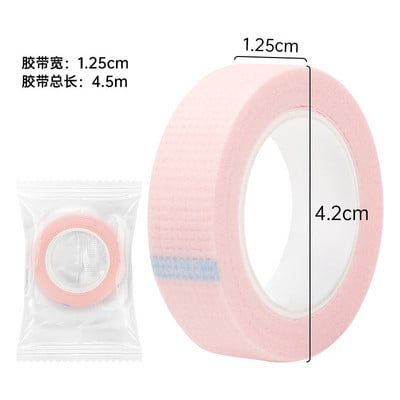 Skropstu lente 10 ruļļi elpojoša neausta auduma līmlente roku plīsumiem Acu uzlīmes skropstu pieaudzēšana, grima instrumenti