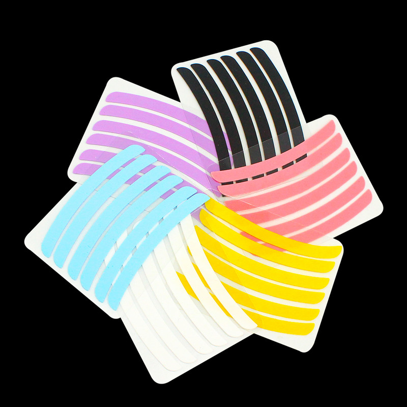 NICOO 6 komada silikonskih jastučića s prugama za višekratnu upotrebu flaster za nadogradnju trepavica Šminka Lash Lift jastučići za oči Silikonski flasteri za nadogradnju trepavica