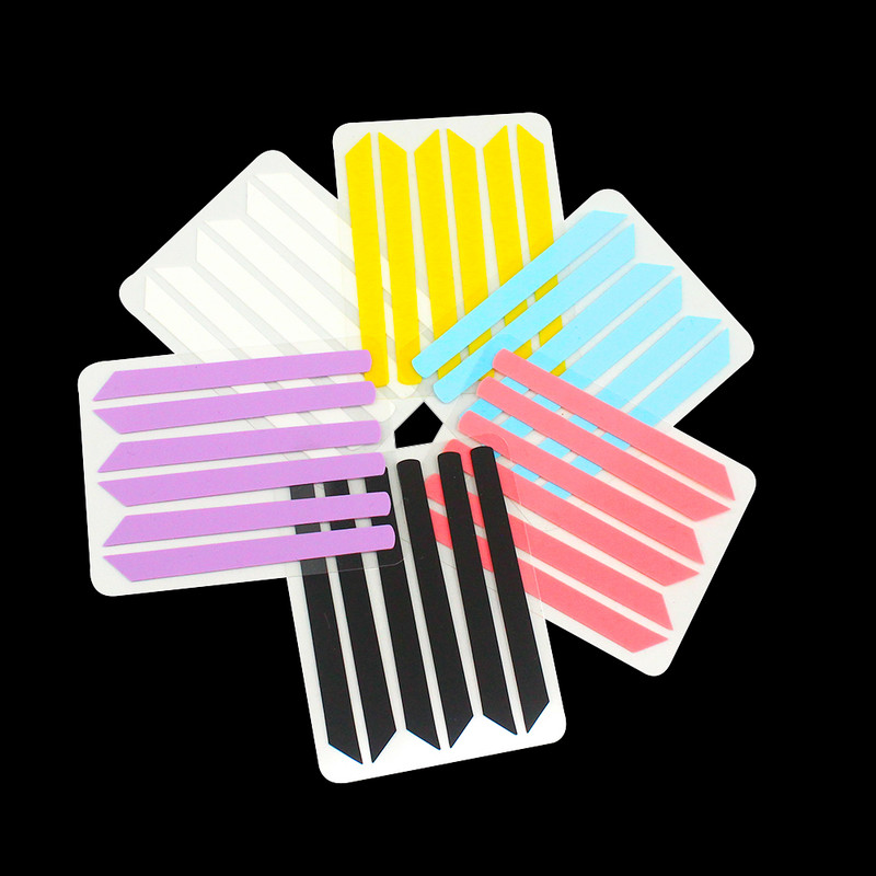 NICOO 6 komada silikonskih jastučića s prugama za višekratnu upotrebu flaster za nadogradnju trepavica Šminka Lash Lift jastučići za oči Silikonski flasteri za nadogradnju trepavica